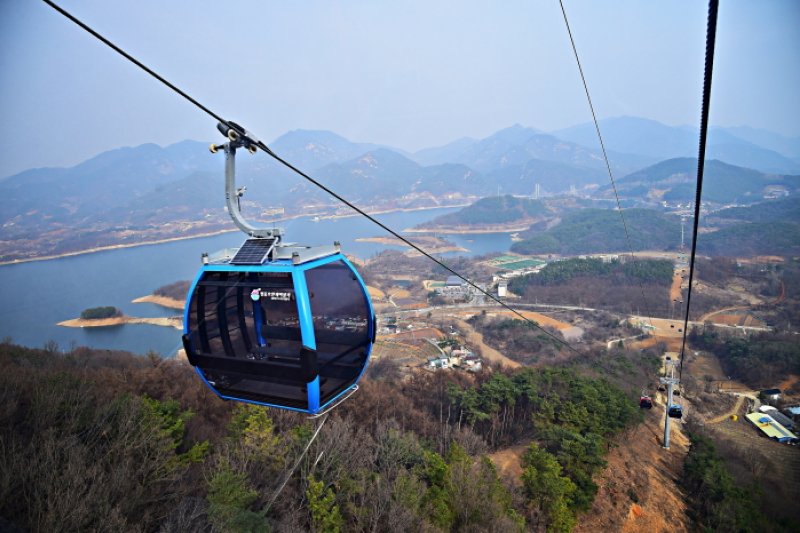 清風湖畔ケーブルカー（청풍호반케이블카）