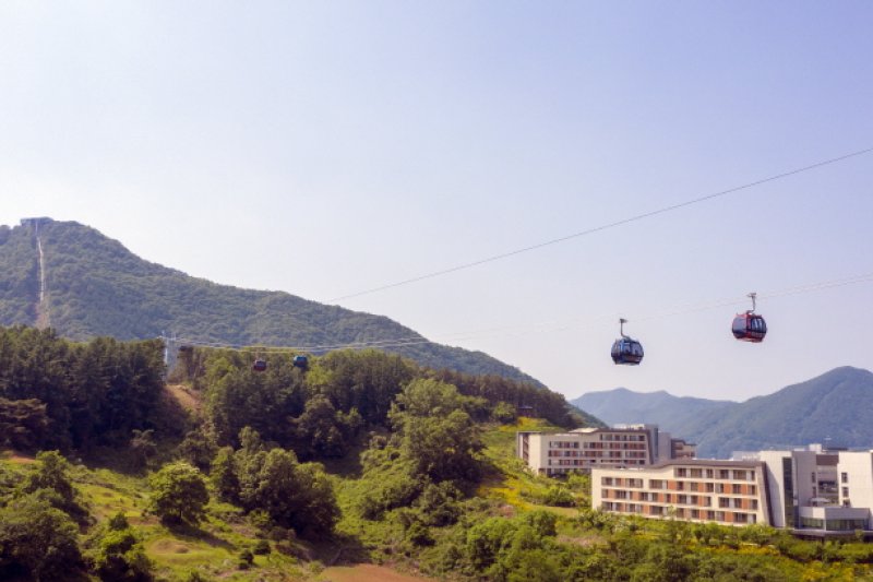 清風湖畔ケーブルカー（청풍호반케이블카）