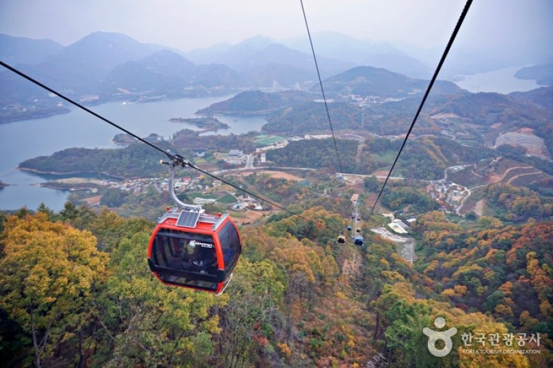 清風湖畔ケーブルカー（청풍호반케이블카）