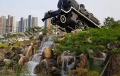 線路の森＆火の庭園（철길숲 &amp; 불의정원）
