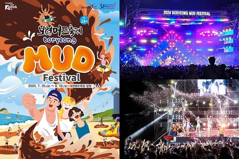 【予約可】2025 韓国保寧マッド・フェスティバル &amp;K-POPコンサート日帰りツアー